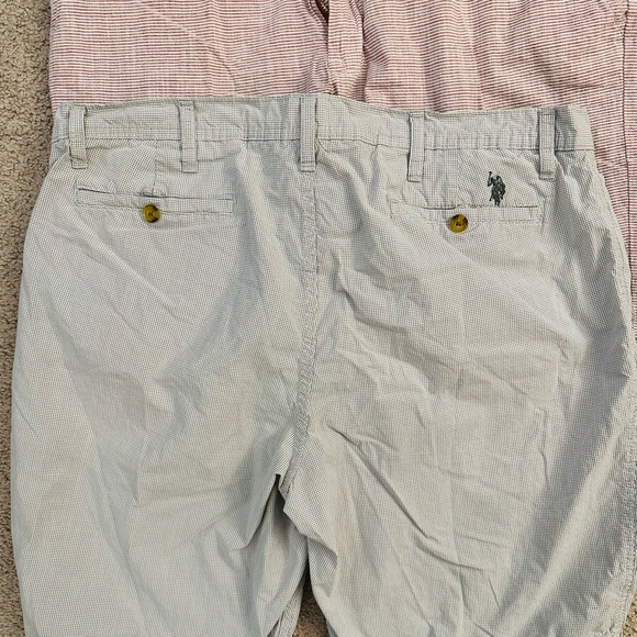 2 Pr Mens U.S.Polo Association Shorts  Light Cotton Size 40 - Picture 2 of 6